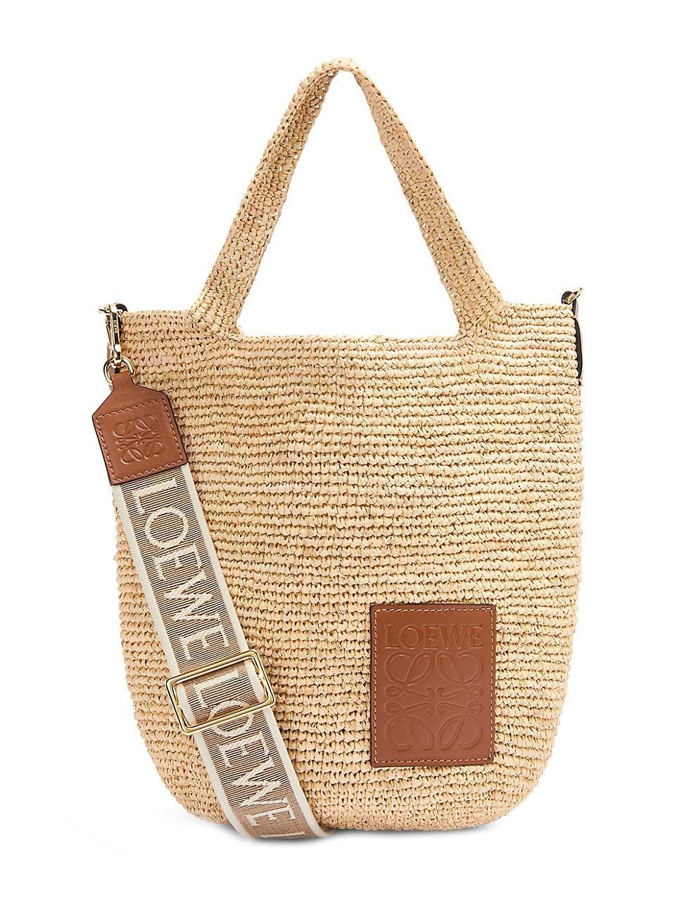 Womens Mini Slit Raffia Tote Product Image