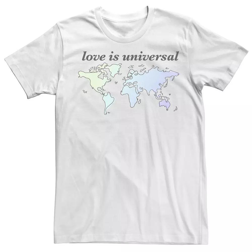 Men's Love Is Universal Tee, Size: Large, White Product Image