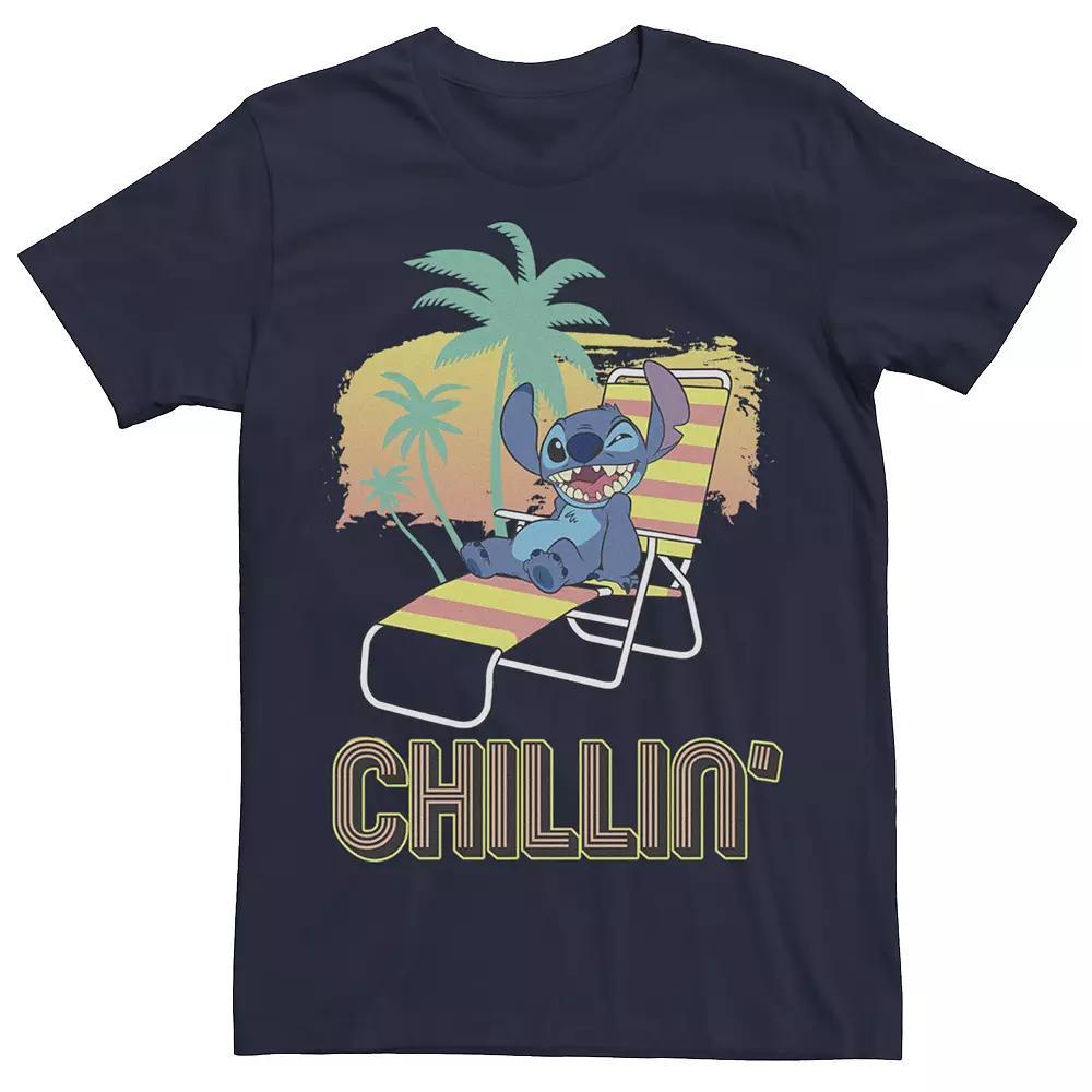 Disney's Lilo & Stitch Chillin' Beach Chair Portrait Men's Tee,  Product Image