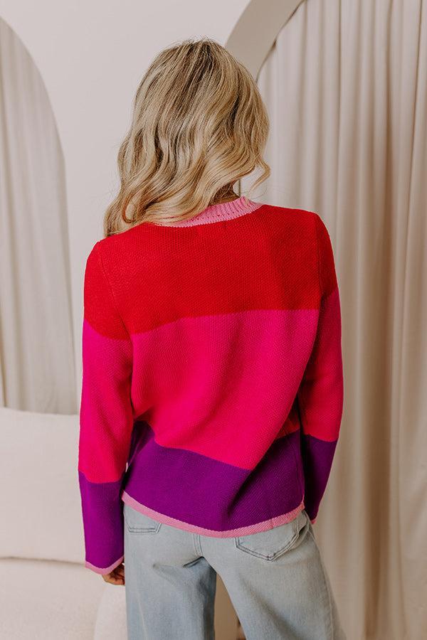 Block Party Ready Color Block Sweater Product Image