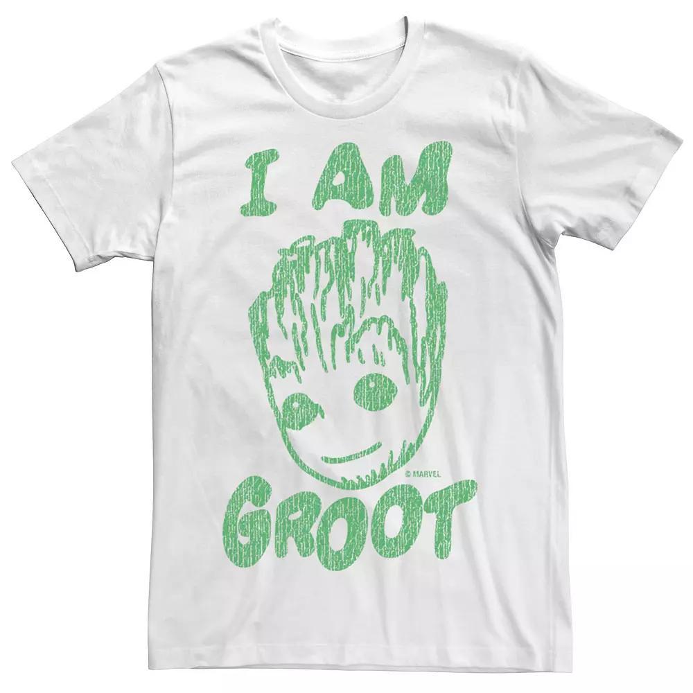Men's Marvel Guardian Of The Galaxy Rough Groot I Am Groot Logo Tee,  Product Image