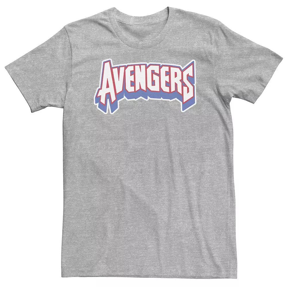 Big & Tall Marvel Avengers Retro Red, White & Blue Logo Tee, Men's,  Product Image