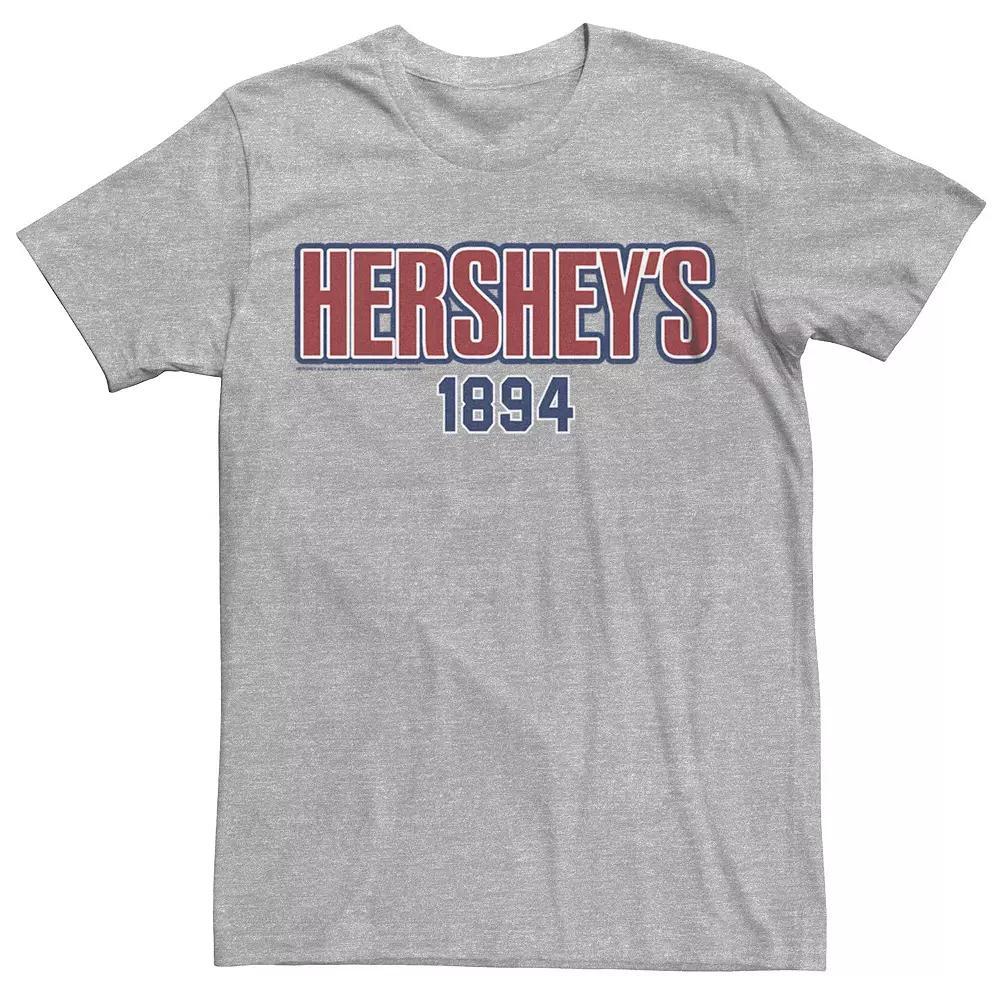 Men's Hershey's 1894 Plaid Graphic Tee, Size: XS, Athletic Grey Product Image