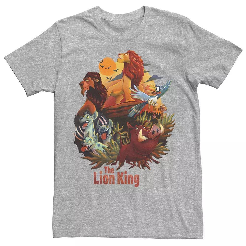 Disney's Lion King Men's Main Cast Poster Tee, Size: XL, Athletic Grey Product Image