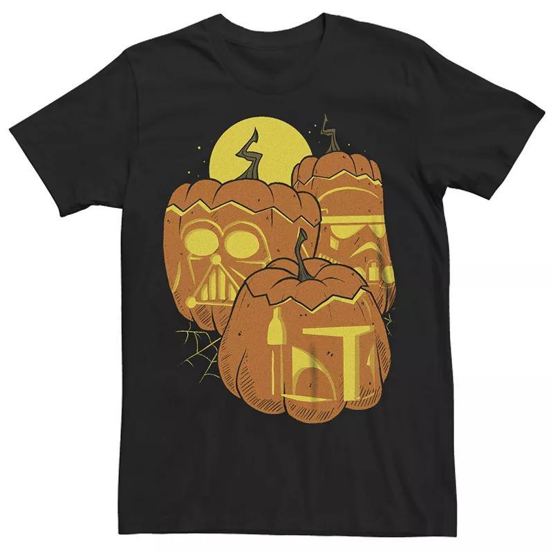 Men's Star Wars Dark Side Carved Pumpkins Graphic Tee, Size: 4XL Tall, Black Product Image