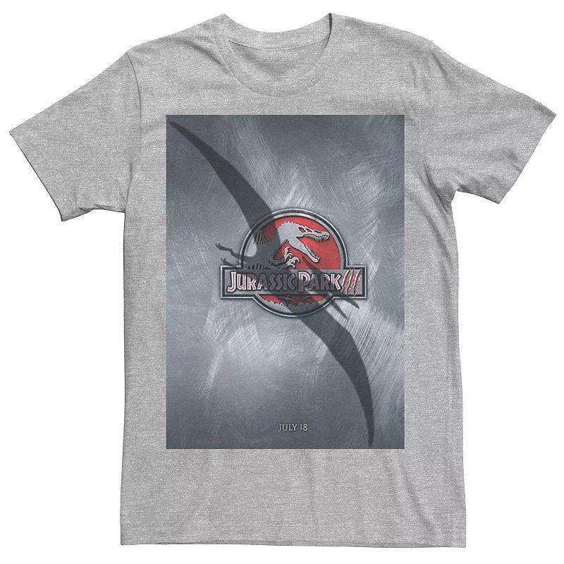 Men's Jurassic Park 3 Movie Poster Pterodactyl Tee, Size: Medium, Silver Product Image