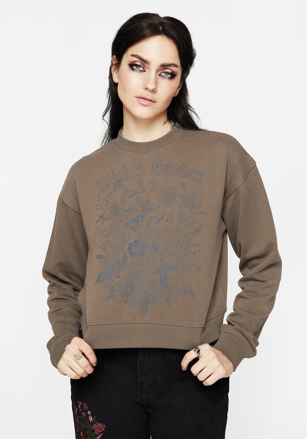 Galerina Graphic Print Cotton Sweatshirt Product Image