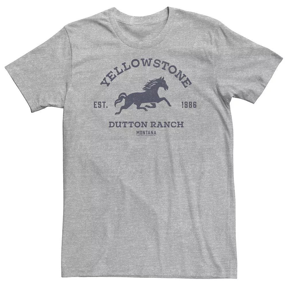 Big & Tall Yellowstone Dutton Ranch Montana Horse Logo Tee, Men's,  Product Image