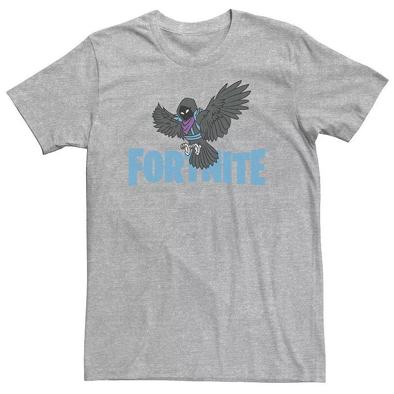 Big & Tall Fortnite Raven Logo Tee, Mens Athletic Grey Product Image