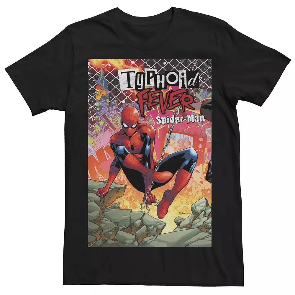 Men's Marvel's Typhoid Fever Spider-Man (2018) # Comic Cover Tee, Size: 3XL, Black Product Image