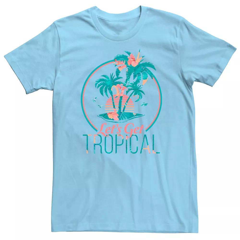 Men's Let's Get Tropical Island Floral Fill Tee,  Product Image