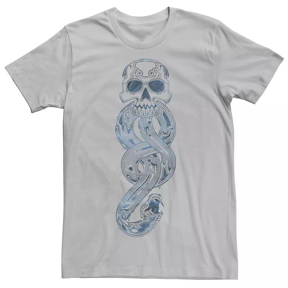 Men's Deathly Hallows 2 Deatheater Logo Outline Tee, Size: Small, Silver Product Image