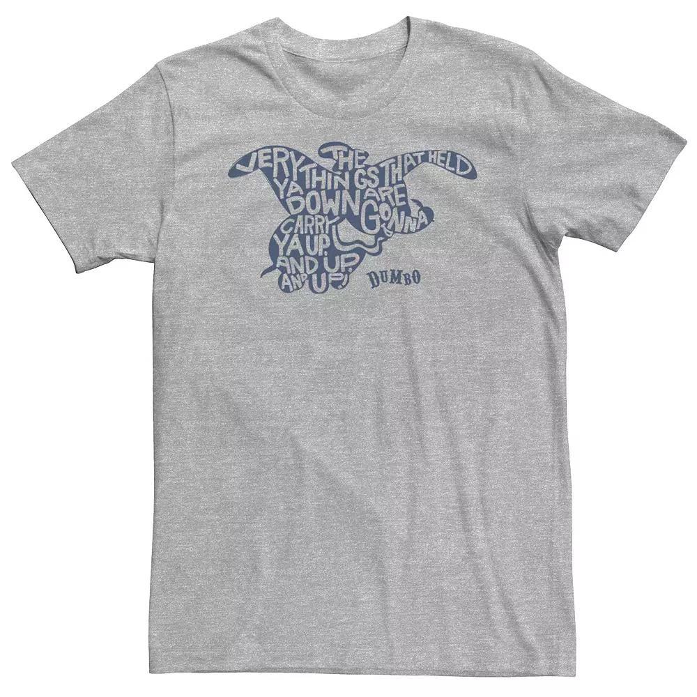 Big & Tall Disney Dumbo Quote Silhouette Fill Portrait Tee, Men's,  Product Image