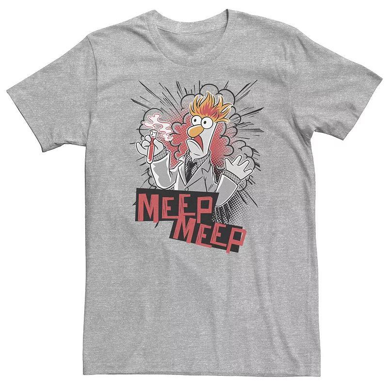 Big & Tall Disney The Muppets Beaker Meep Meep Tee, Mens Athletic Grey Product Image