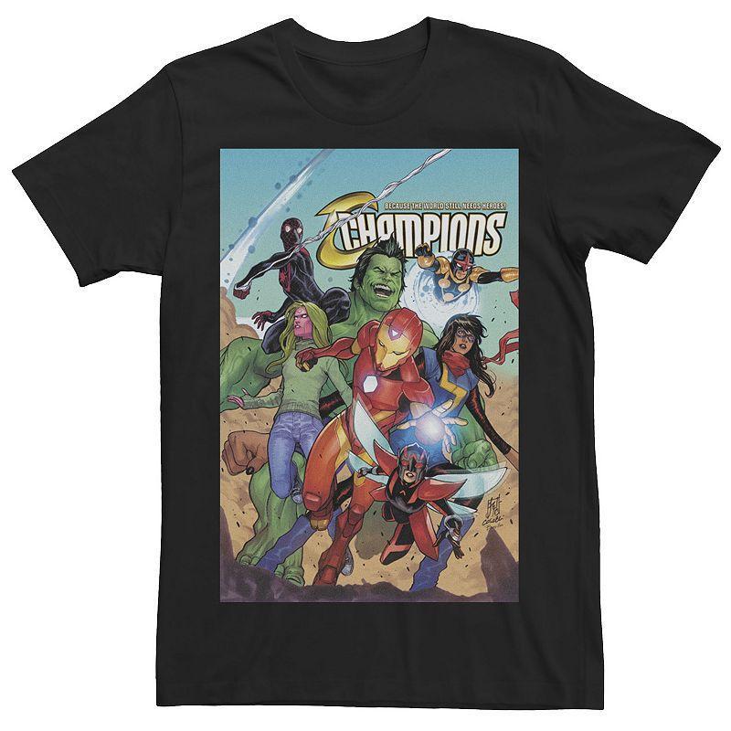 Mens Marvel Champions Comic Cover Tee Product Image