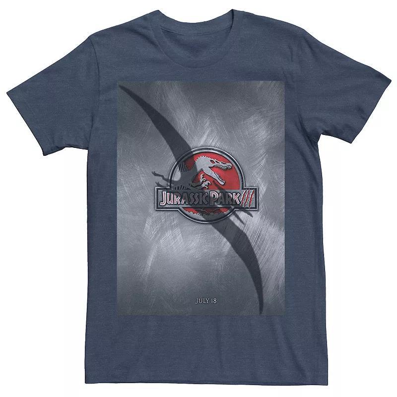 Men's Jurassic Park 3 Movie Poster Pterodactyl Tee, Size: Medium, Silver Product Image