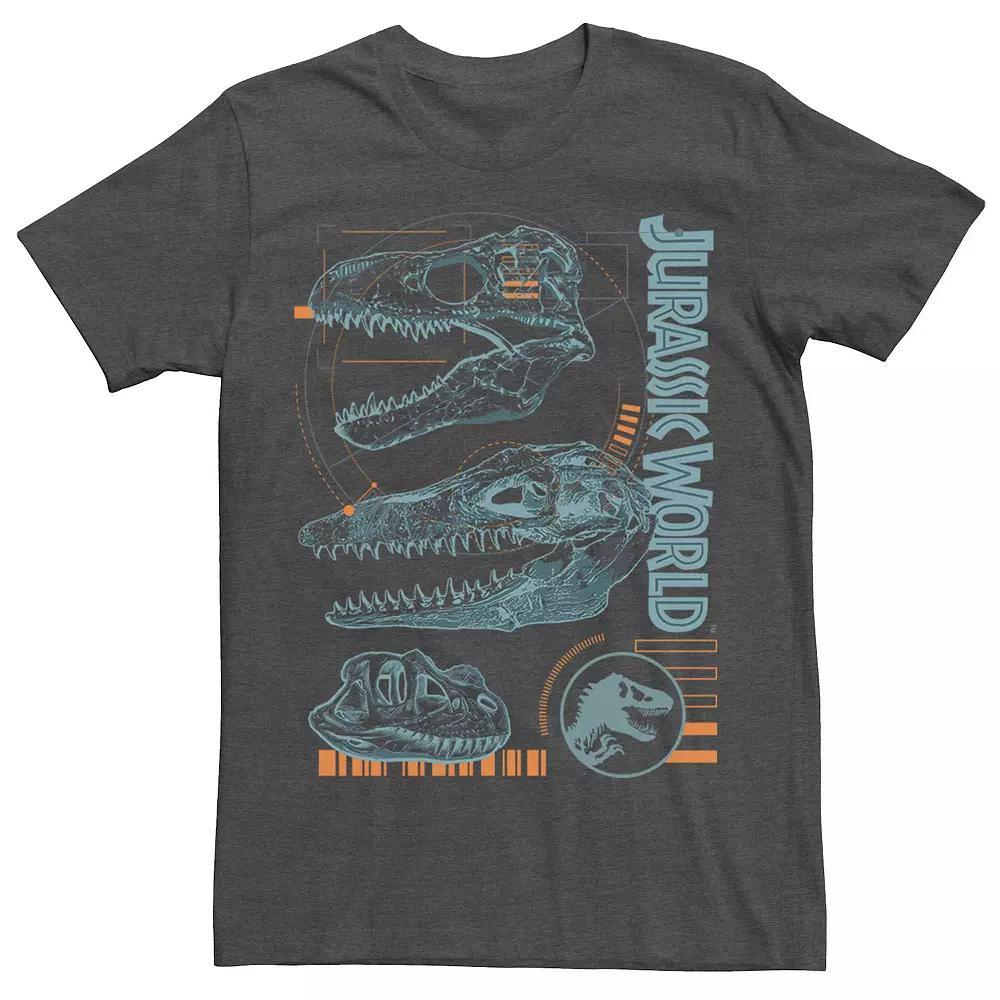 Men's Jurassic World Two Dinosaur Skull Schematic Tee,  Product Image