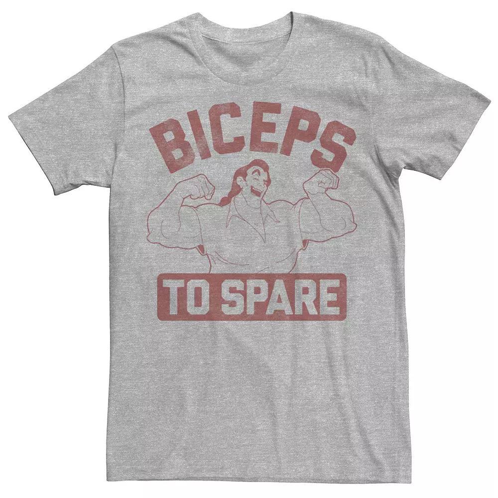 Disney's Beauty And The Beast Gaston Outline Biceps To Spare Men's Tee,  Product Image