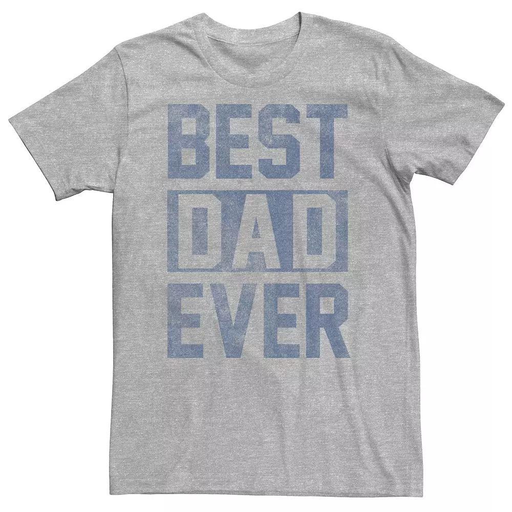 Big & Tall Father's Day "Best Dad Ever" Block Letters Tee, Men's,  Product Image