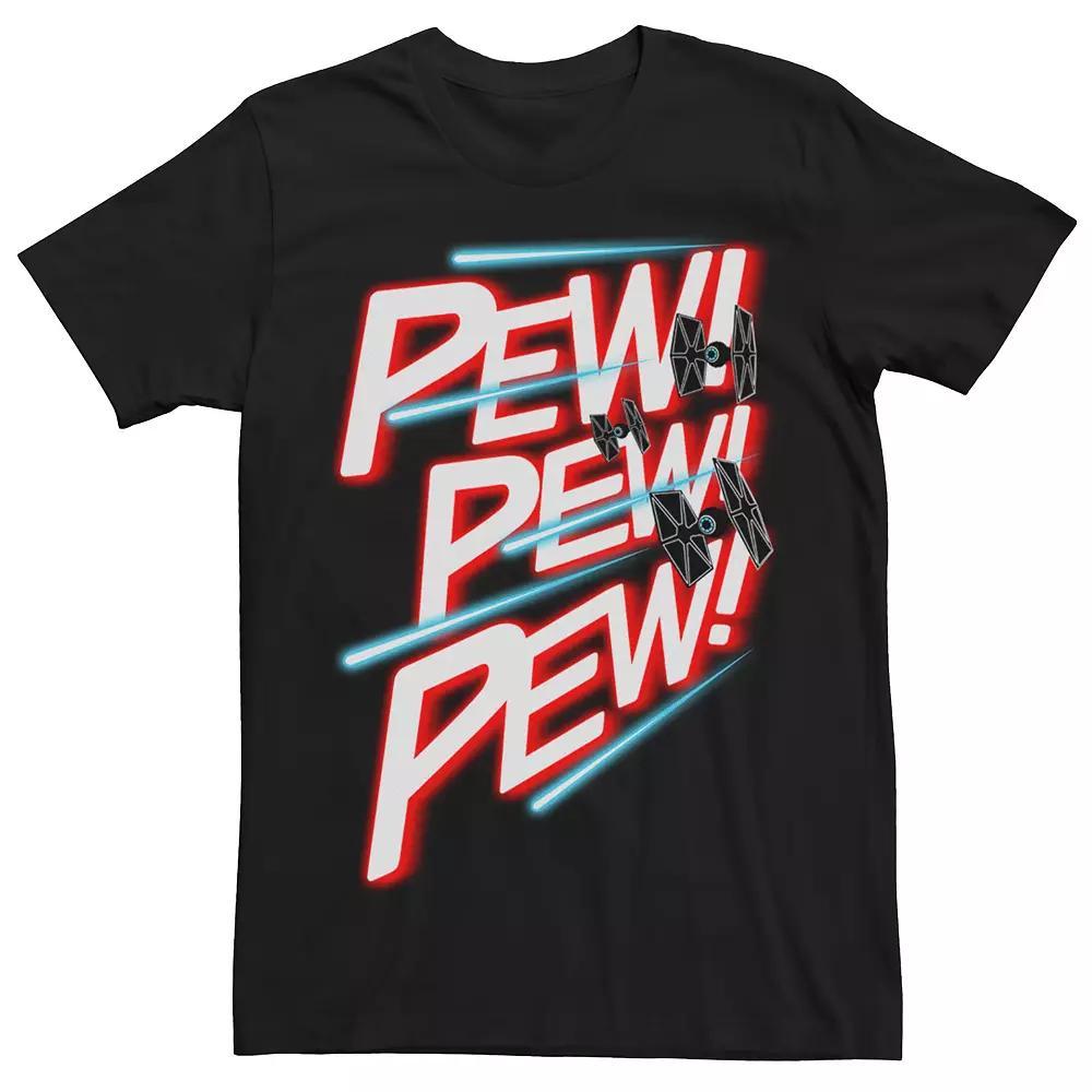 Men's Star Wars Tie Fighter Pew Pew Pew Neon Tee,  Product Image