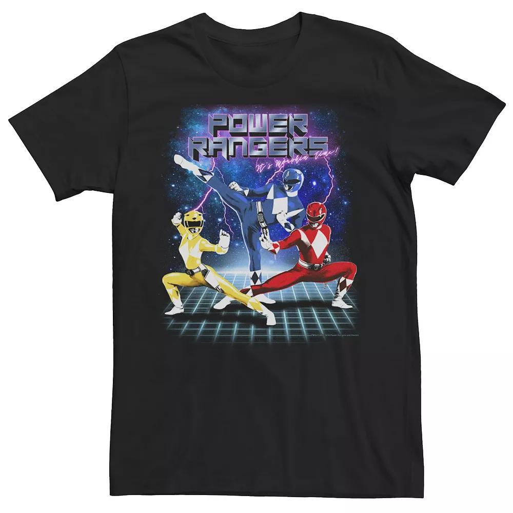 Big & Tall Power Rangers 90's Style Group Shot Tee, Men's,  Product Image