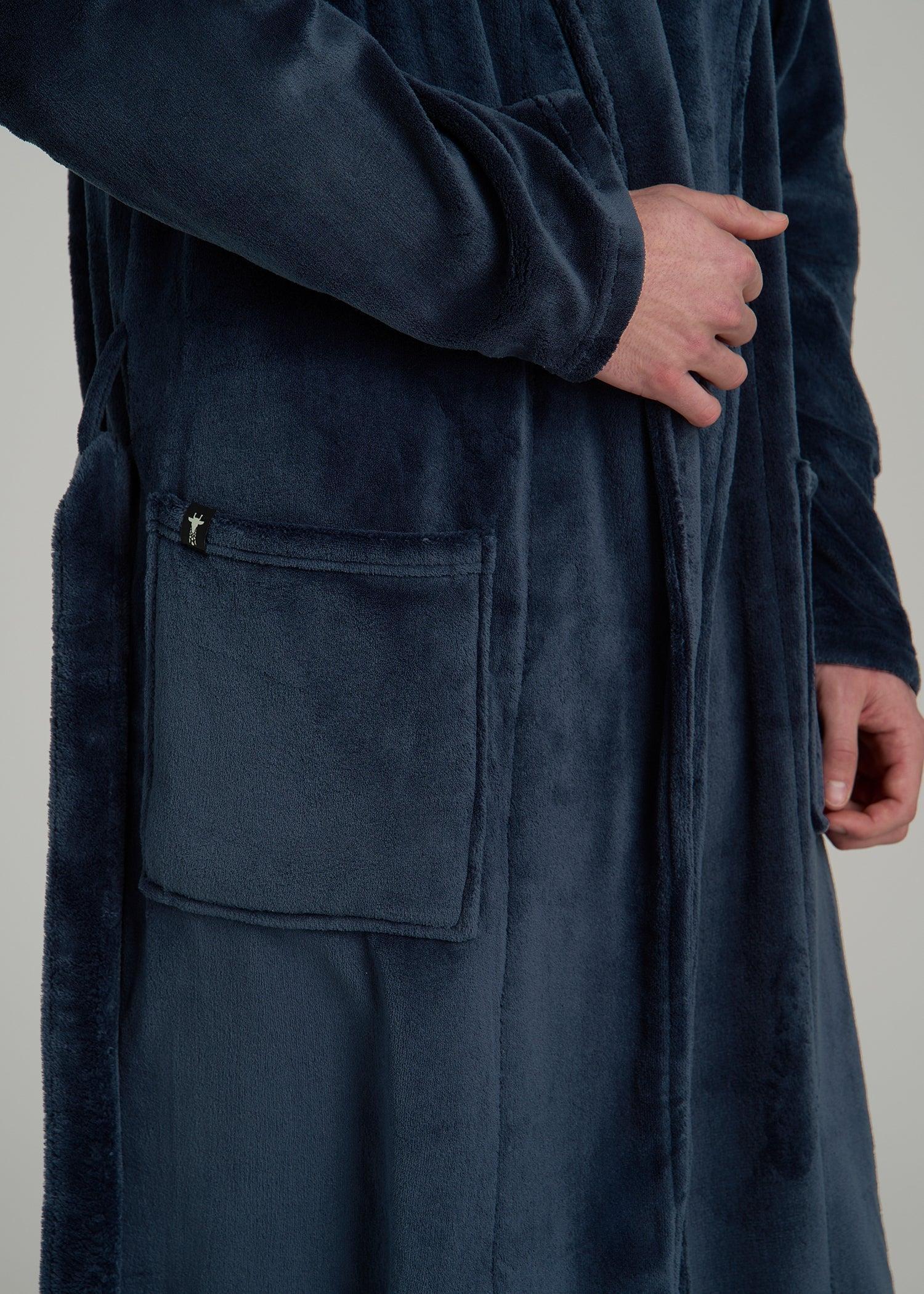 Robe for Tall Men in Navy Male Product Image