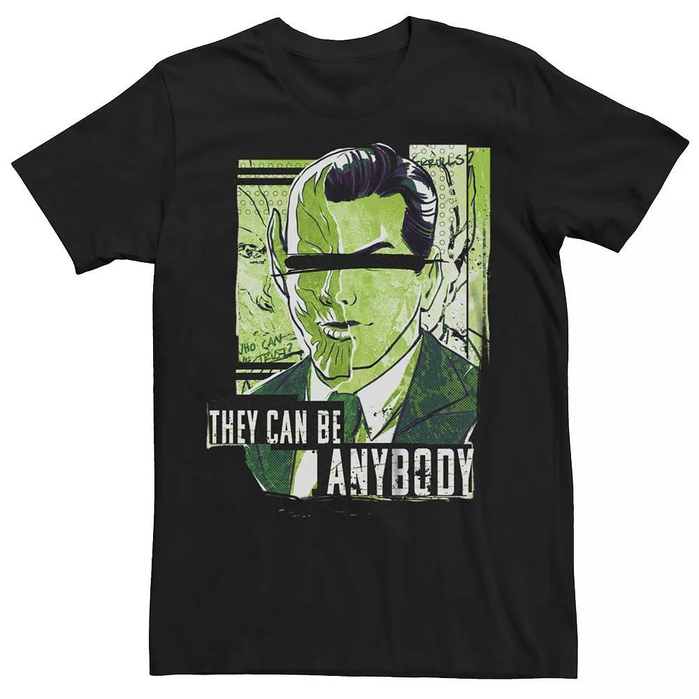 Big & Tall Marvel Secret Invasion Skrulls Among Us Graphic Tee, Men's, Size: 4XL Tall, Black Product Image