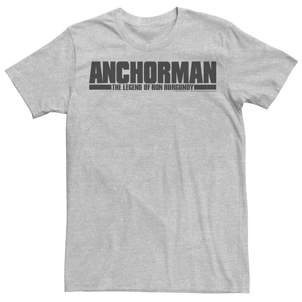 Men's Anchorman The Legend Of Ron Burgundy Logo Tee,  Product Image