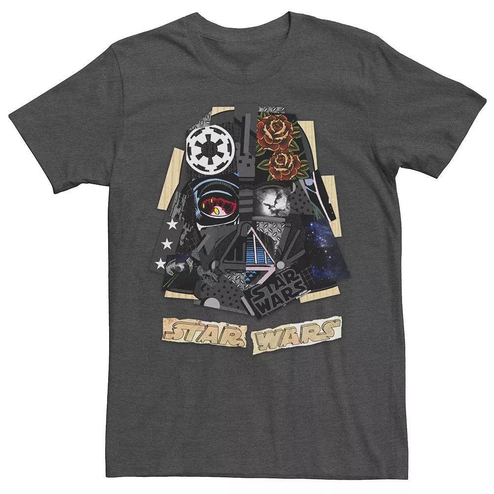 Men's Star Wars Darth Vader Collage Poster Tee, Size: 3XL, Grey Heather Product Image