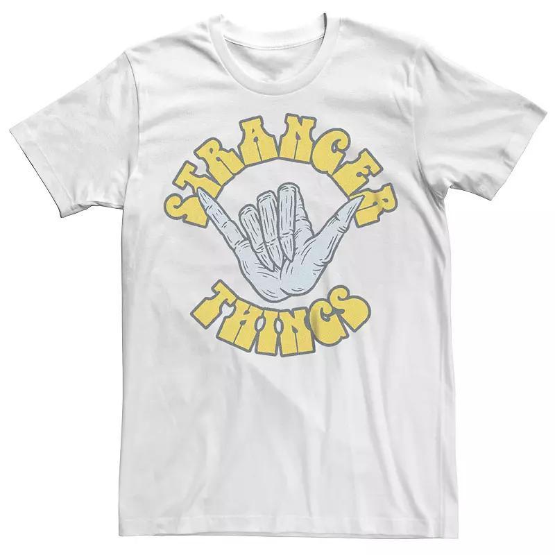 Men's Stranger Things Hawkins Demogorgon Shaka Graphic Tee, Size: Small, White Product Image