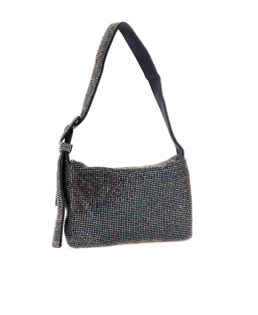 BENEDETTA BRUZZICHES Vitty La Mignon Rhinestone Shoulder Bag In Grey Product Image