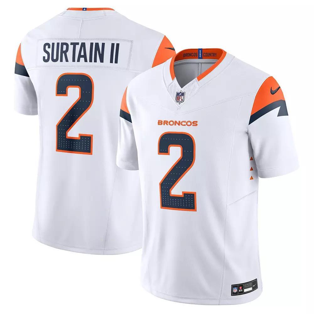 Men's Nike Patrick Surtain II White Denver Broncos Mile High Collection Vapor F.U.S.E. Limited Jersey,  Product Image