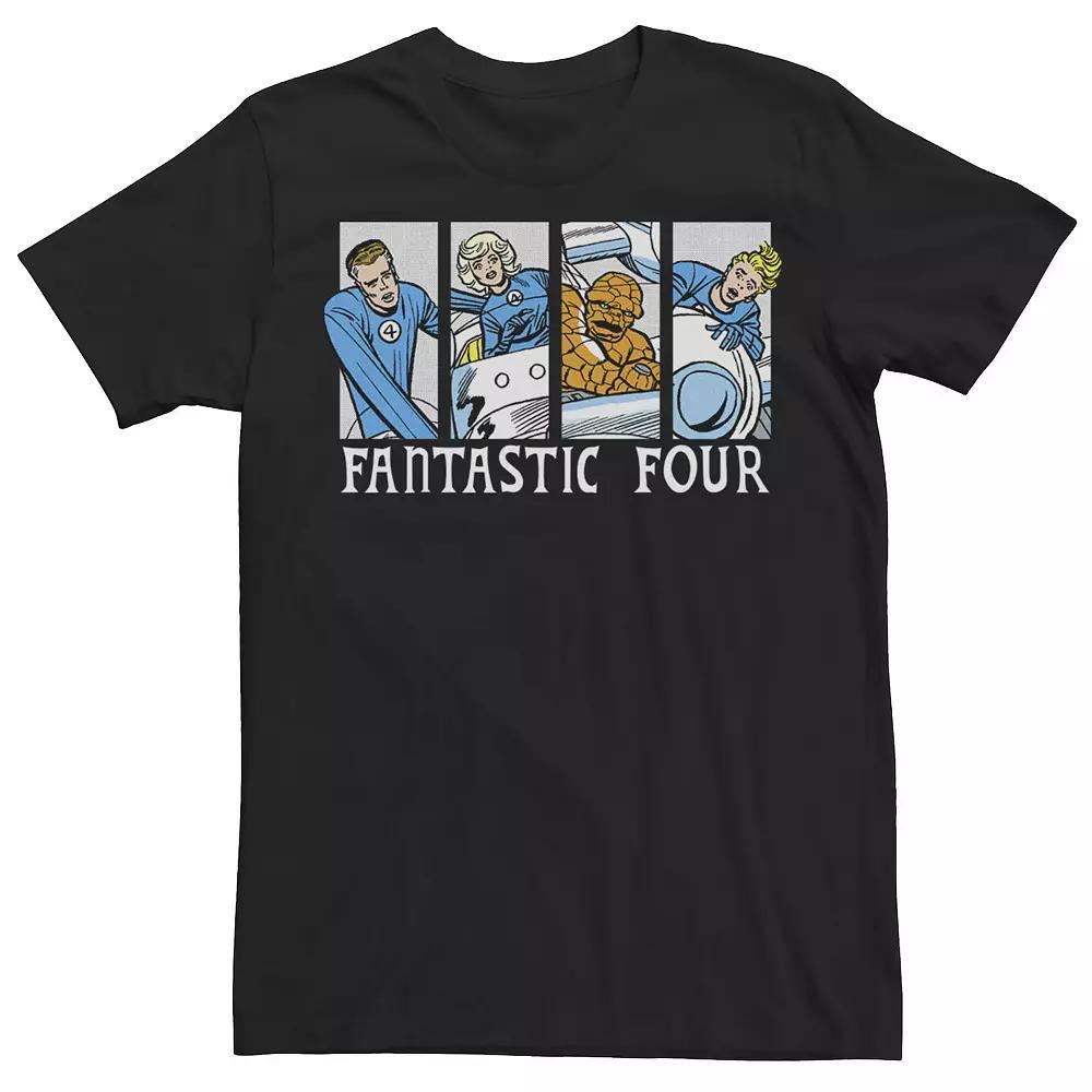 Men's Marvel Fantastic Four Group Shot Comic Themed Panels Tee,  Product Image