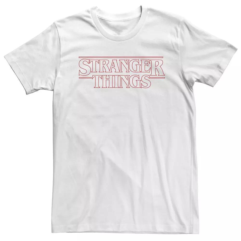 Big & Tall Netflix Stranger Things Outline Logo Tee, Men's,  Product Image