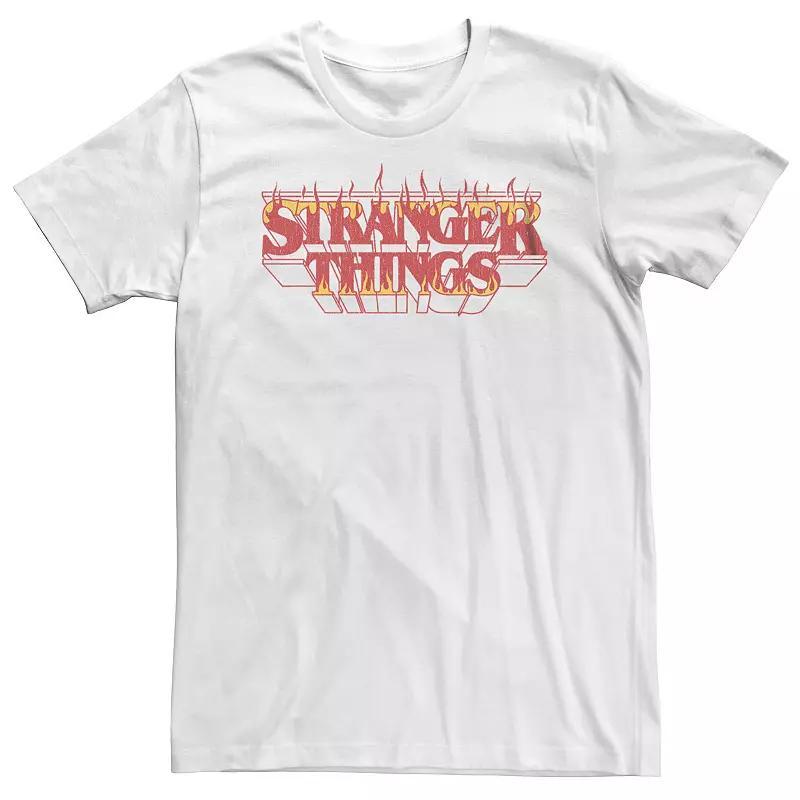 Big & Tall Stranger Things Fire Logo Tee, Men's,  Product Image