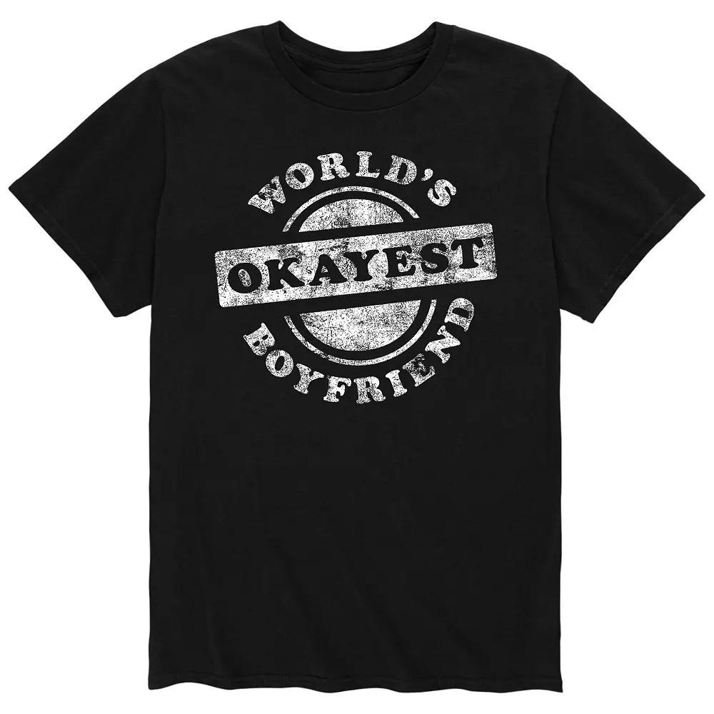 Men's World Okayest Boyfriend Tee,  Product Image
