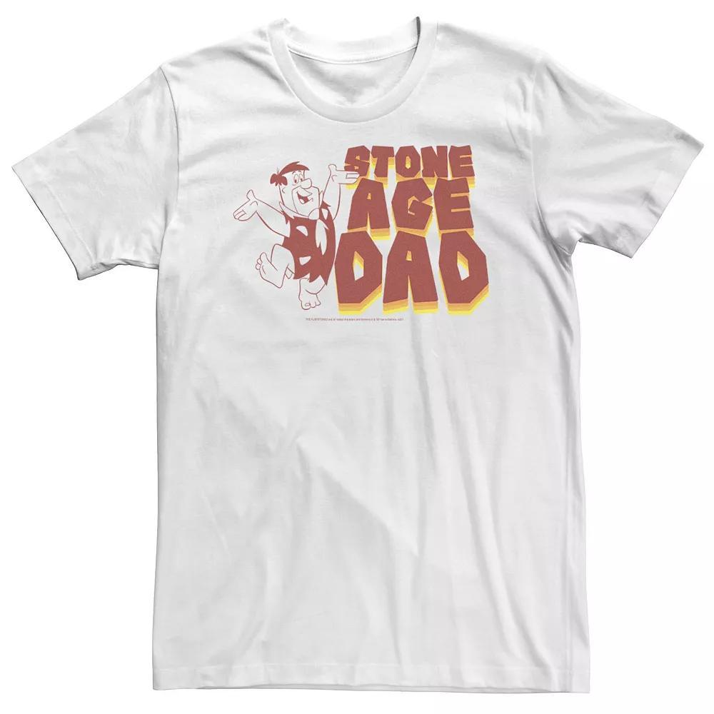 Big & Tall The Flintstones Fred Flintstone Stone Age Dad Word Stack Tee, Men's,  Product Image