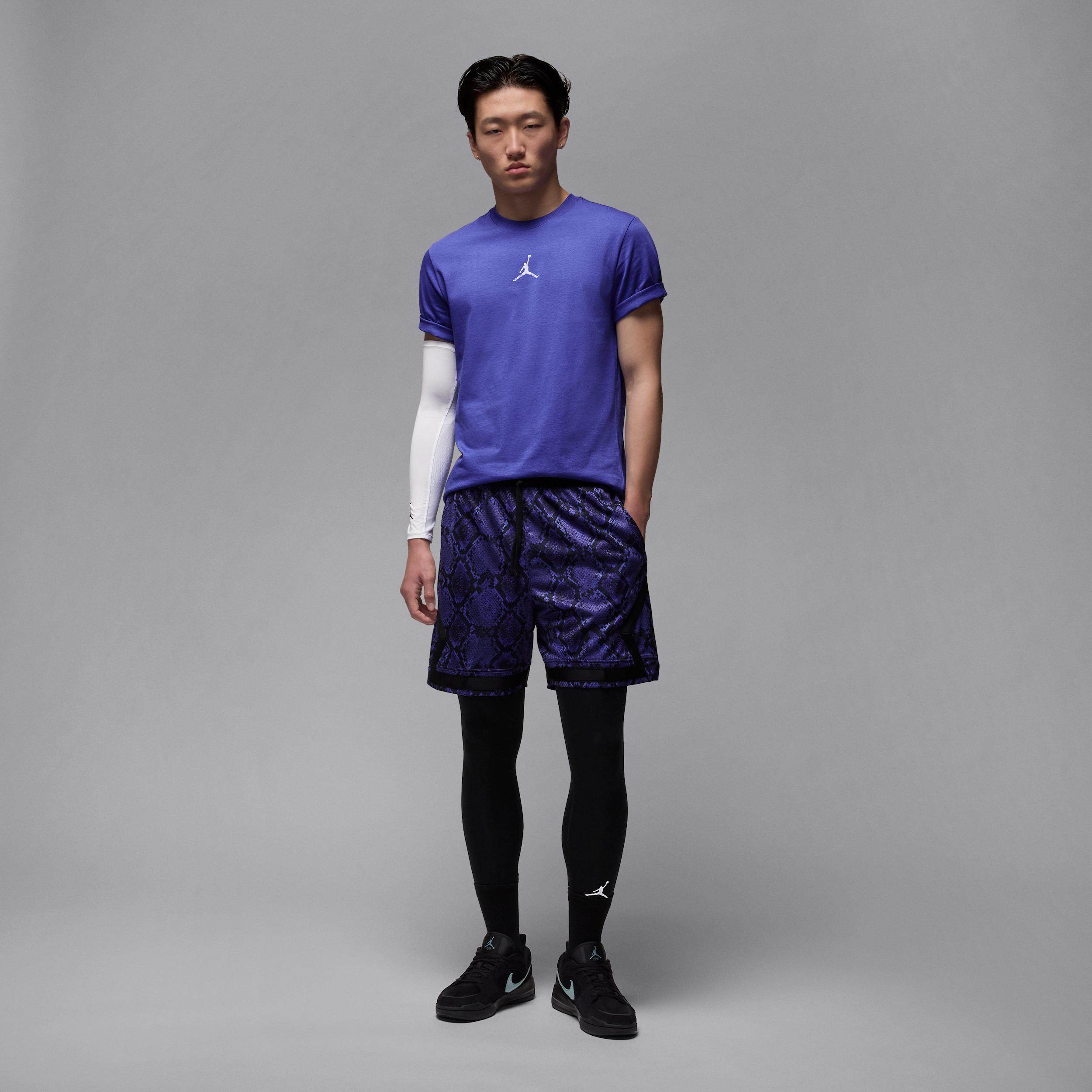Mens Jordan Sport Dri-FIT Mesh Diamond Shorts | HF9907-543 Product Image