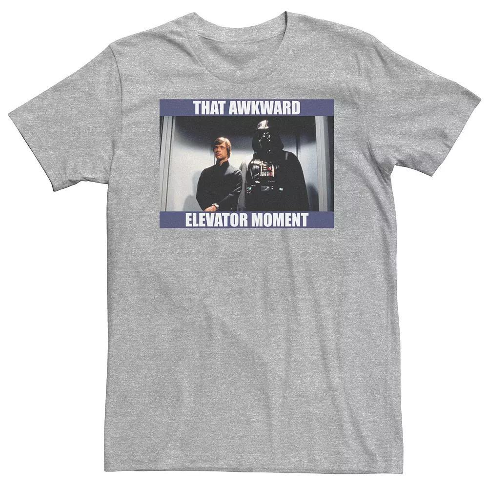 Big & Tall Star Wars Darth Vader & Luke That Awkward Elevator Moment Tee, Men's,  Product Image