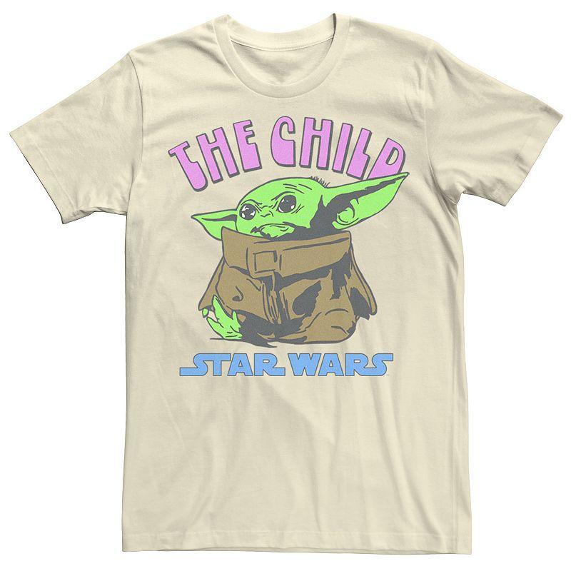 Men's Star Wars The Mandalorian The Child Red Text Portrait Tee,  Product Image