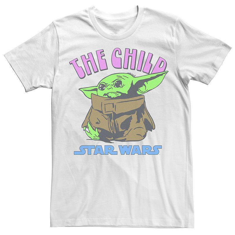 Men's Star Wars The Mandalorian The Child Red Text Portrait Tee,  Product Image