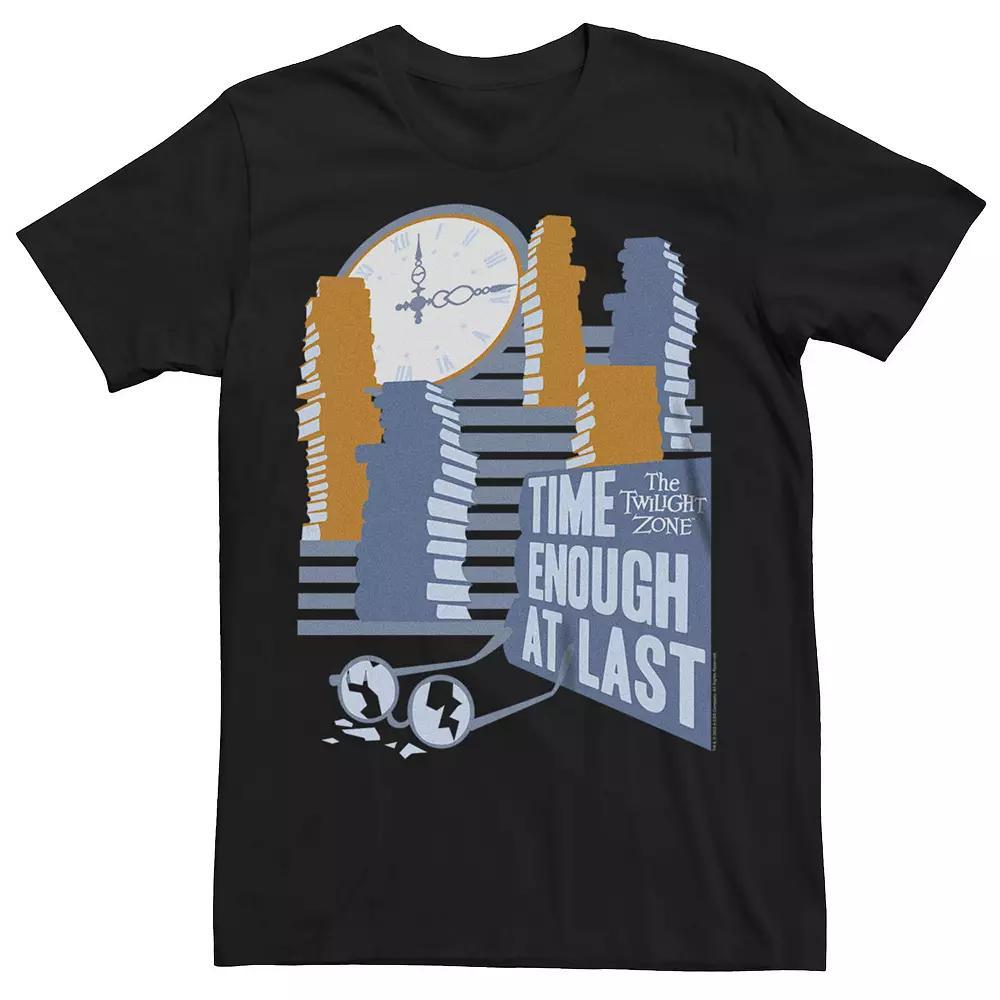 Men's The Twilight Zone Time Enough At Last Tee, Size: XXL, Black Product Image