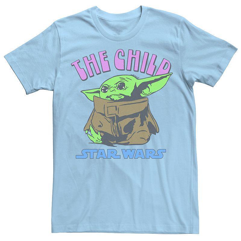 Men's Star Wars The Mandalorian The Child Red Text Portrait Tee,  Product Image