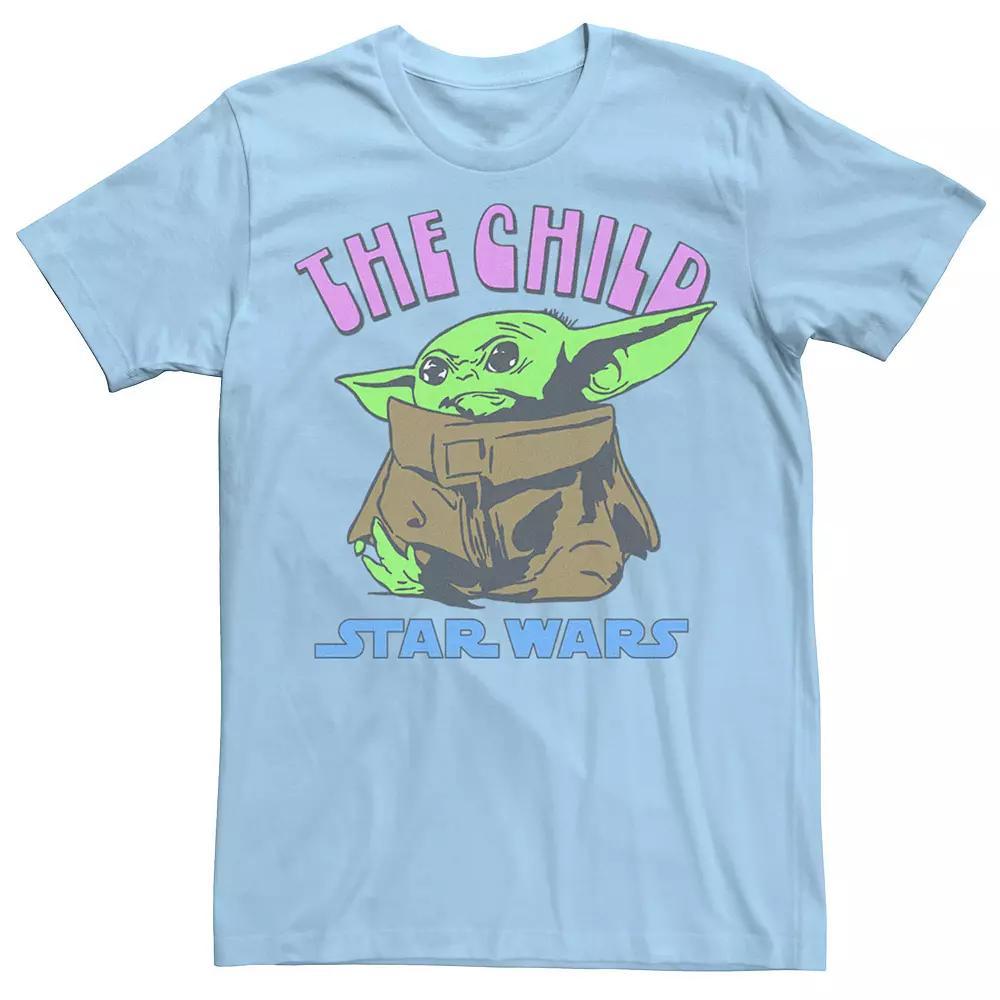 Men's Star Wars The Mandalorian The Child Red Text Portrait Tee,  Product Image