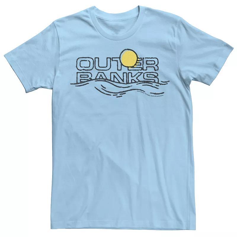 Men's Outer Banks Sunset Waves Logo Tee, Boy's, Size: XXL, Light Blue Product Image