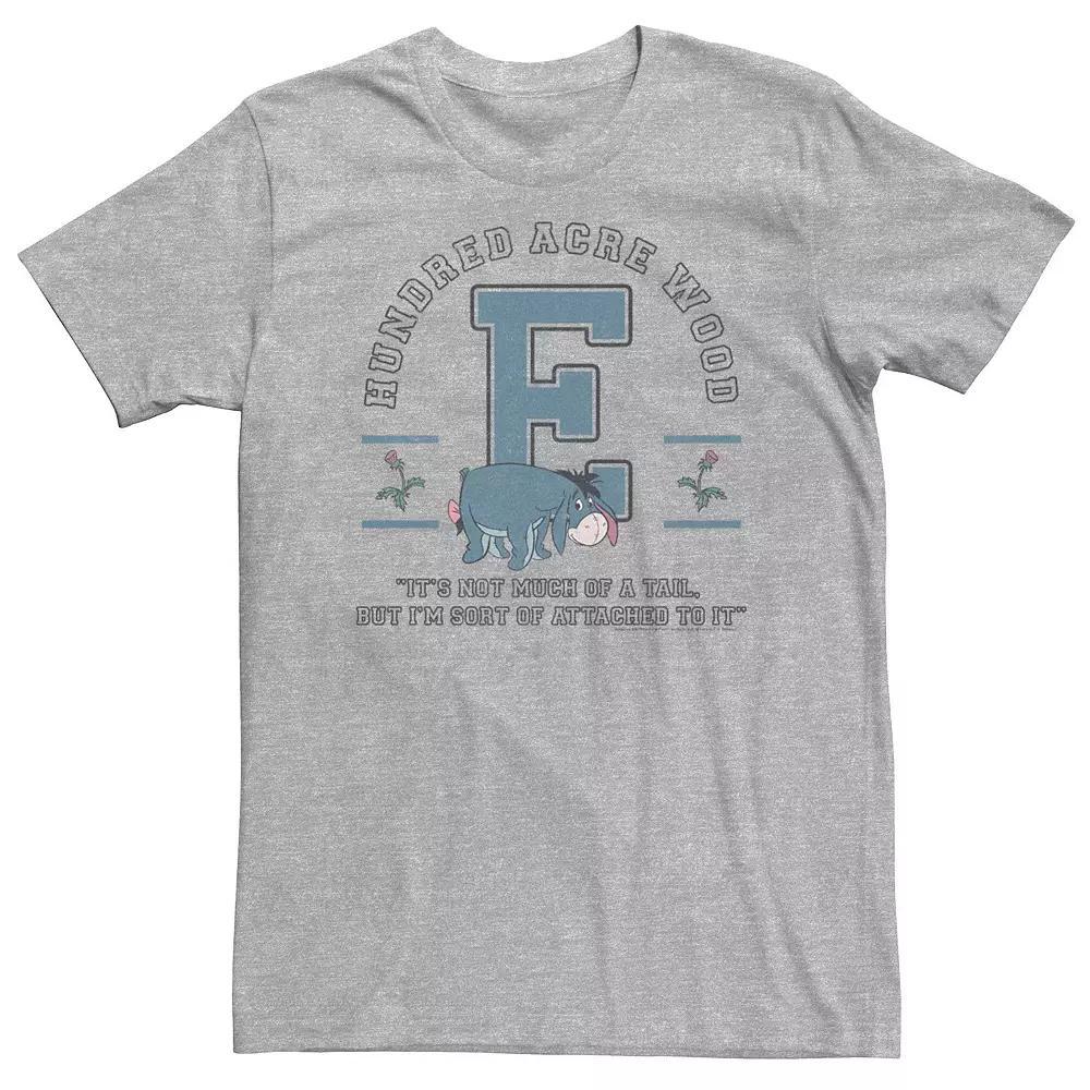 Big & Tall Disney Winnie The Pooh Eeyore Not Much Of A Tail Quote Tee, Men's, Size: 3XL Tall, Athletic Grey Product Image