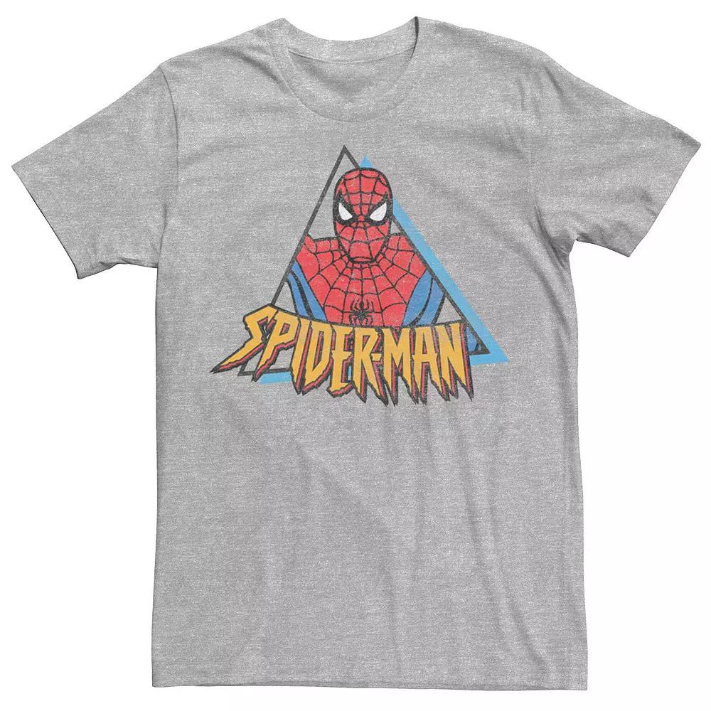 Men's Marvel Spider-Man Retro Triangle Portrait Tee,  Product Image