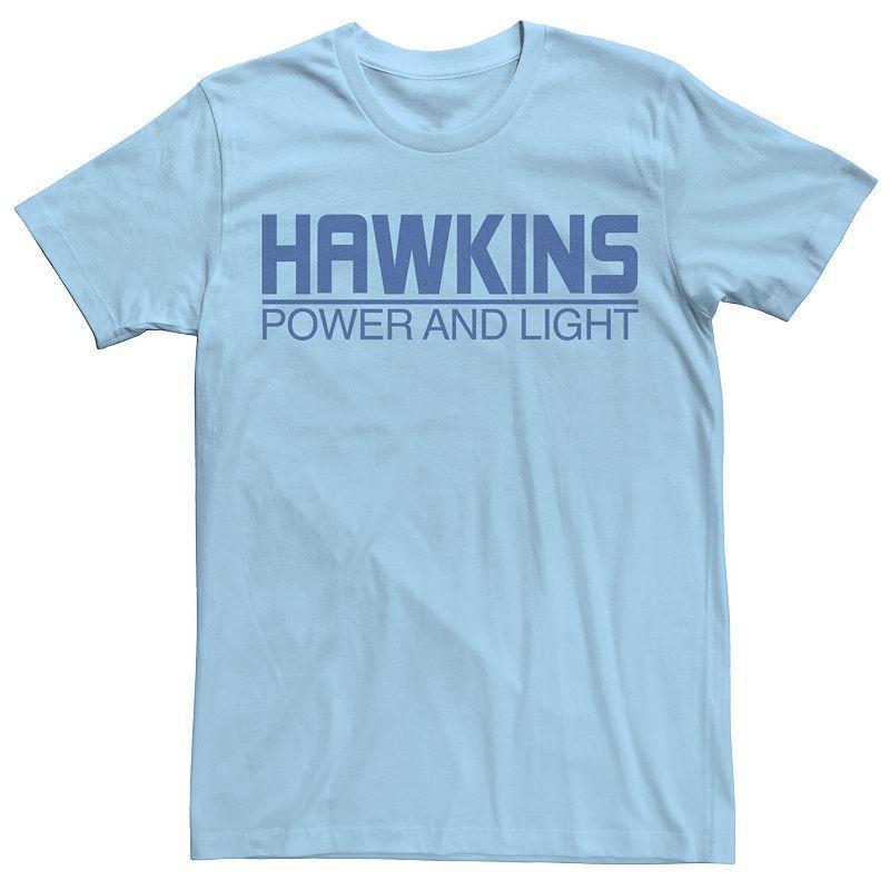 Mens Netflix Stranger Things Hawkins Power And Light Logo Tee Product Image