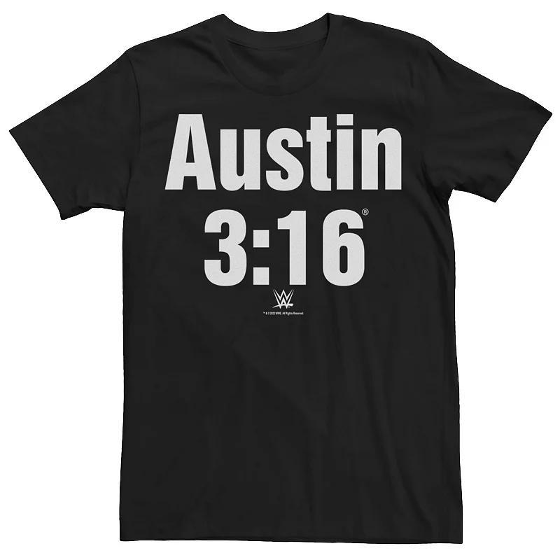 Men's WWE Austin 3:16 Logo Tee, Size: XL, Black Product Image