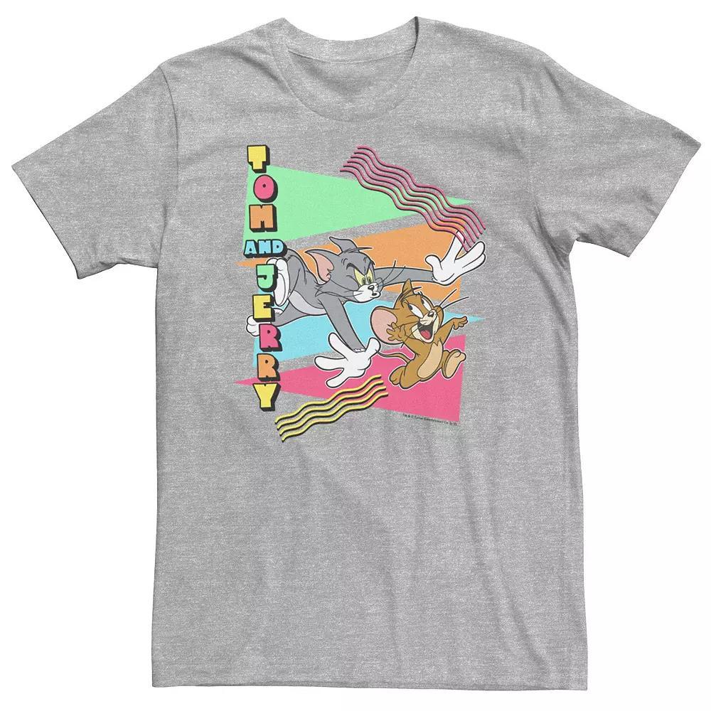 Big & Tall Tom and Jerry 90s Chase Retro Tee, Men's,  Product Image